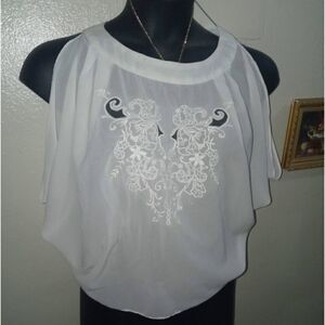 Open back vintage top 